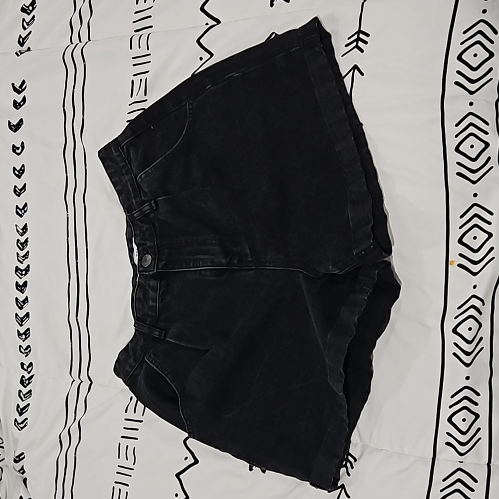YMI black denim shorts